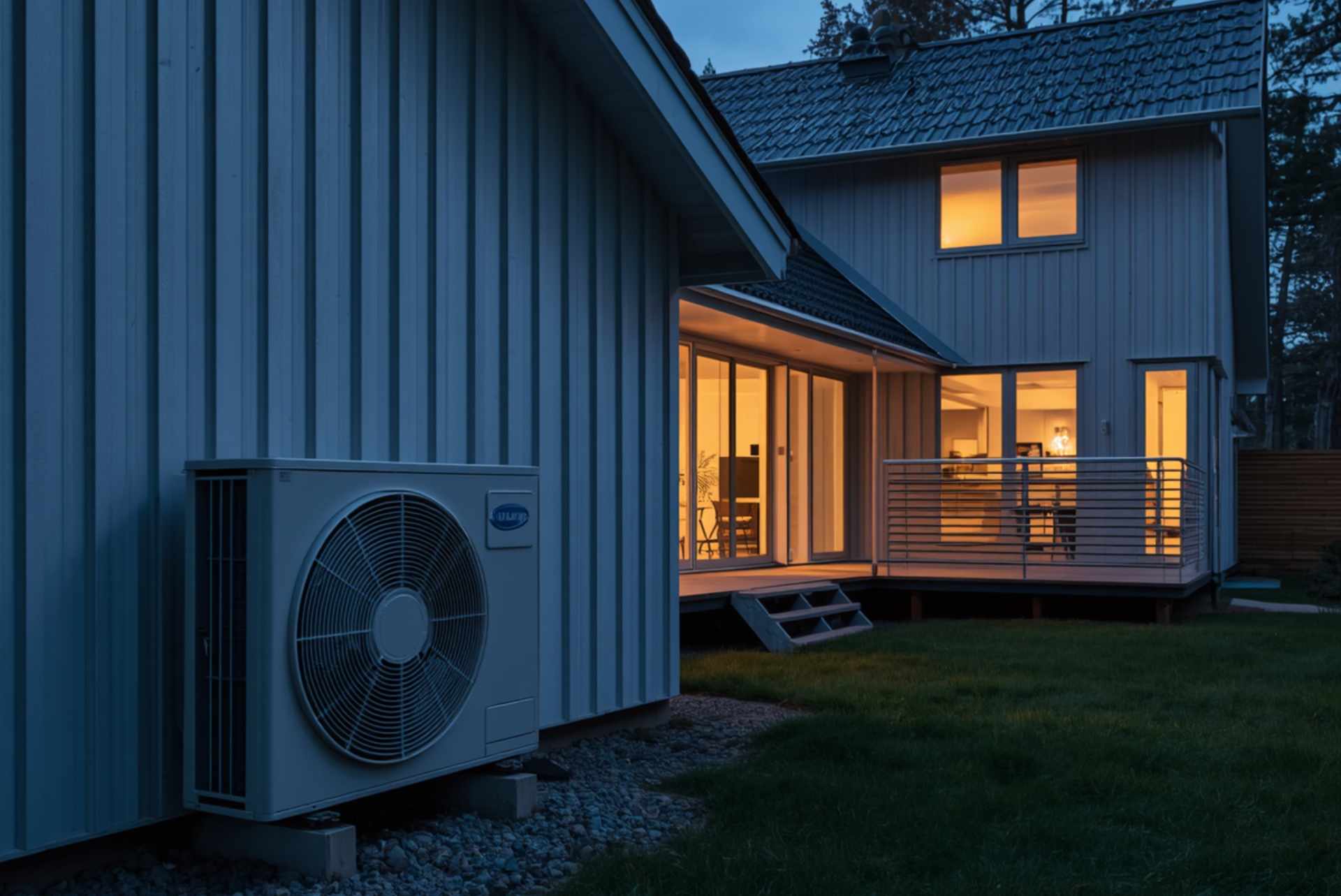 strøm til varmepumpe